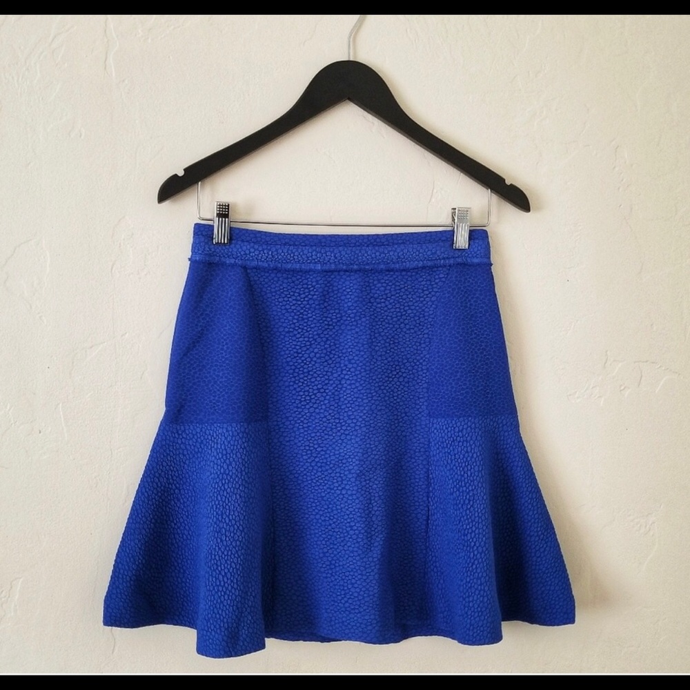 Sandro Royal Blue Flare Skirt